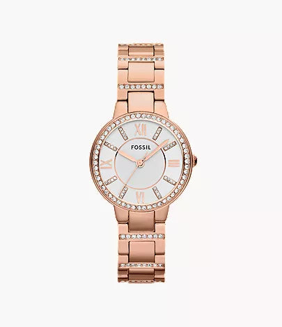 Virginia 30mm Rose-Tone Stainless Steel Watch