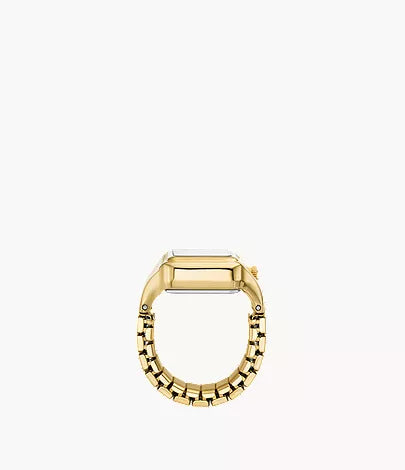 Raquel Watch Ring 14mm Two-Hand Gold-Tone Stainless Steel