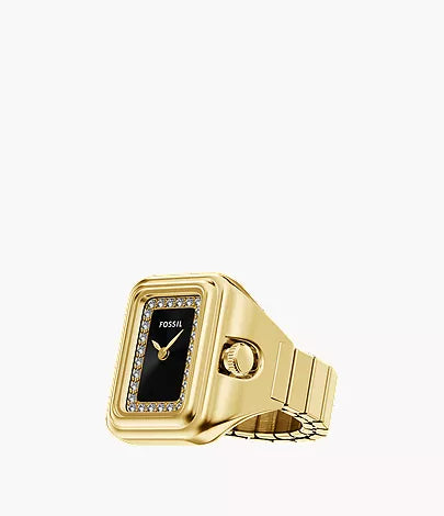 Raquel Watch Ring 21mm Two-Hand Gold-Tone Stainless Steel