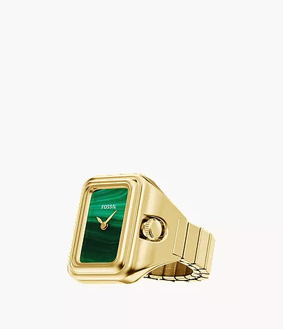 Raquel Watch Ring 21mm Two-Hand Gold-Tone Stainless Steel I3