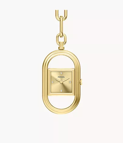Watch Bag Charm 19mm Two-Hand Gold-Tone