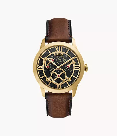 Townsman Big Tic 42mm Brown Leather Watch