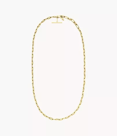 Heritage D-Link Gold-Tone Brass Anchor Chain Necklace