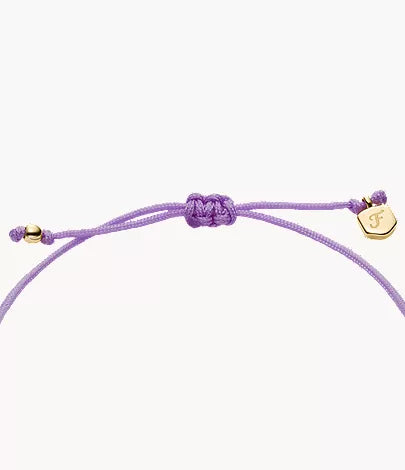 Sutton Mini Moments Lavender Gold-Tone Brass Butterfly Bracelet