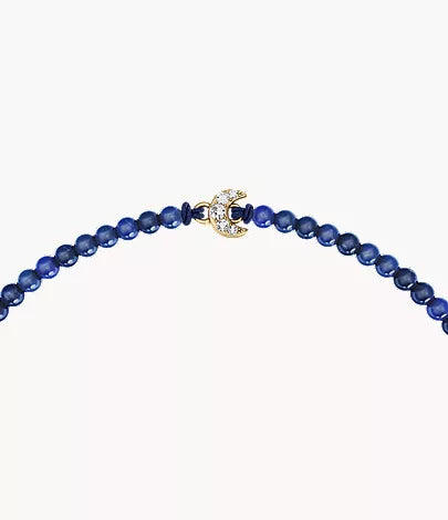 Sutton Mini Moments Blue Beaded Crescent Moon Bracelet