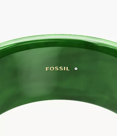 Resin Collection Green Bangle Bracelet