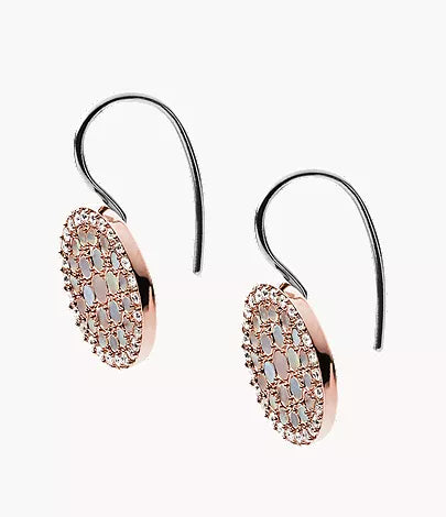 Merrit Mosaic Mother-of-Pearl Disc Drop Earrings