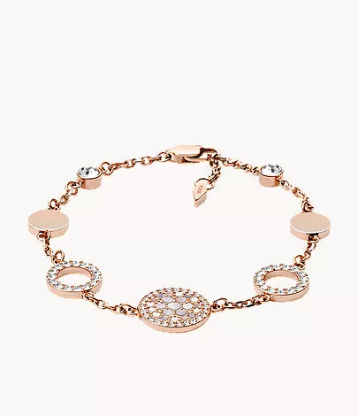Merrit Mosaic Mother-of-Pearl Disc Station Bracelet