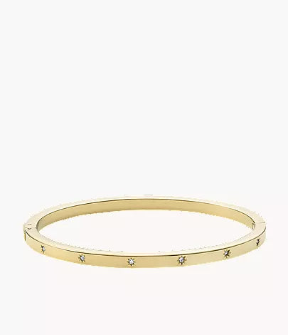 Sadie Shine Bright Gold-Tone Stainless Steel Cuff Bracelet