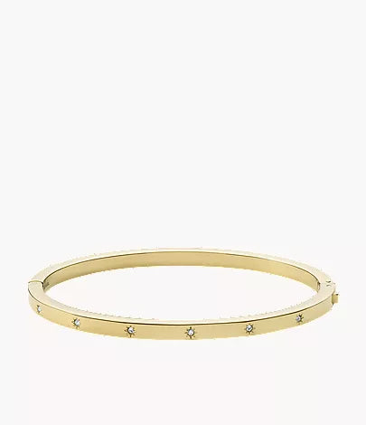 Sadie Shine Bright Gold-Tone Stainless Steel Cuff Bracelet