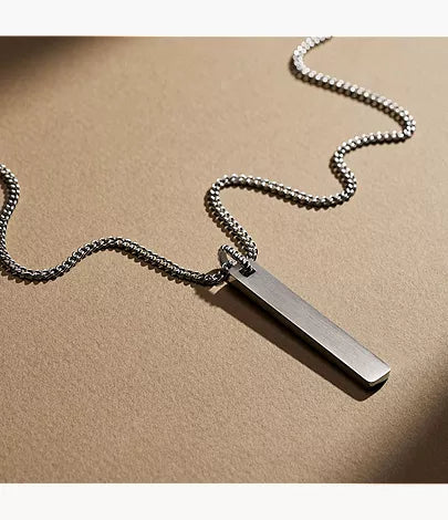 Ellis Vintage Casual Stainless Steel Pendant Necklace