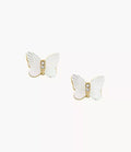 Sutton Radiant Wings White Mother-of-Pearl Stud Butterfly Earrings