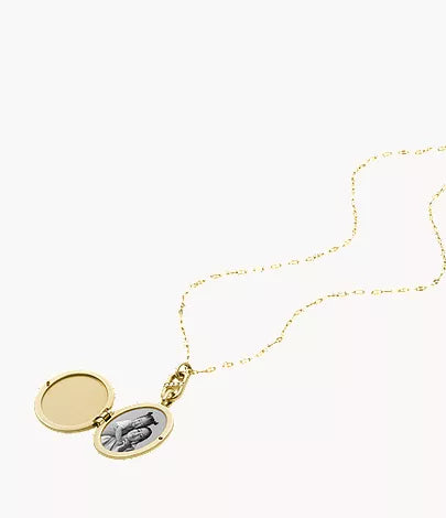 Heritage Gold-Tone Stainless Steel Chain Necklace