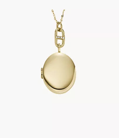 Heritage Gold-Tone Stainless Steel Chain Necklace