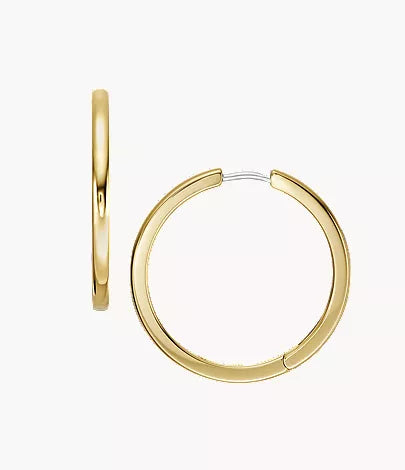 Ellis Essentials Gold-Tone Stainless Steel Hoop Earrings
