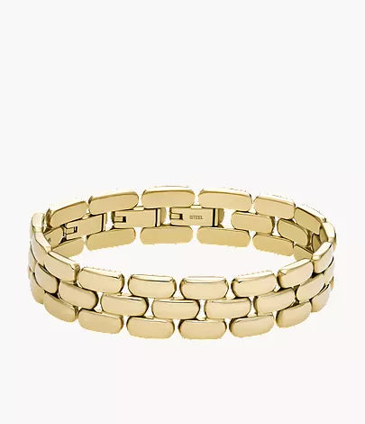 Arden Watch Links Gold-Tone Stainless Steel Chain Bracelet