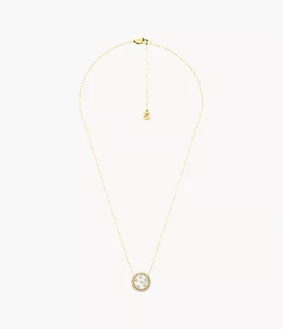 Merrit Northlight Collection Gold-Tone Stainless Steel Pendant Necklace