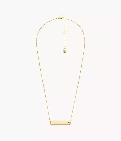 Sadie Gold-Tone Stainless Steel ID Necklace