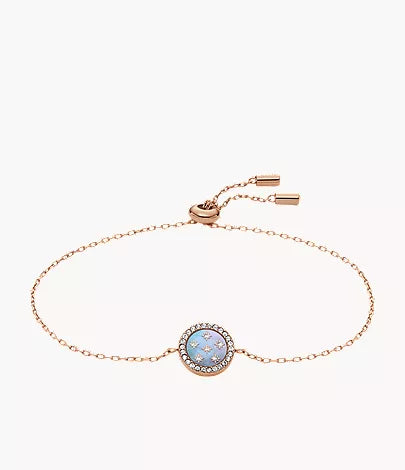 Merrit Northlight Collection Gold-Tone Stainless Steel Station Bracelet J6