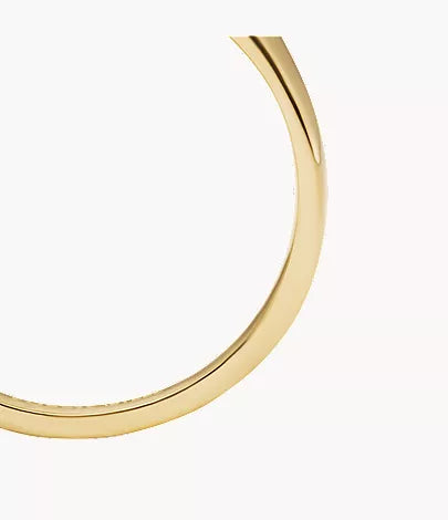 Raquel Gold-Tone Stainless Steel Signet Ring