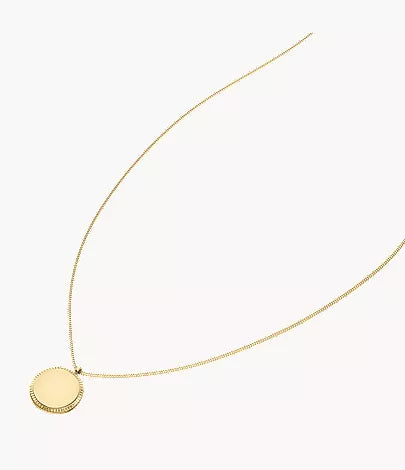 Ellis Gold-Tone Stainless Steel Pendant Necklace