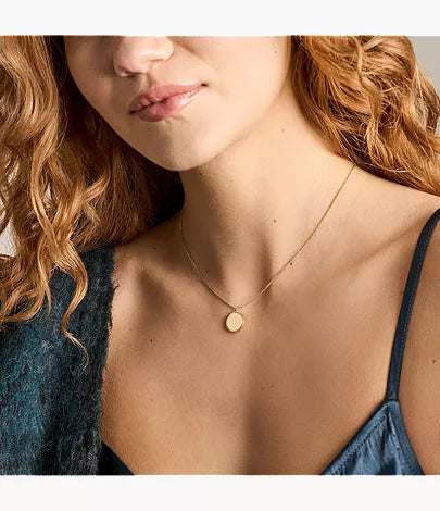 Ellis Gold-Tone Stainless Steel Pendant Necklace