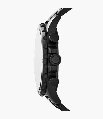 Nate 50mm Chronograph Black Stainless Steel Watch