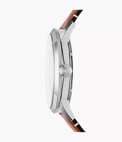 Townsman 48mm Automatic Light Brown Leather Watch