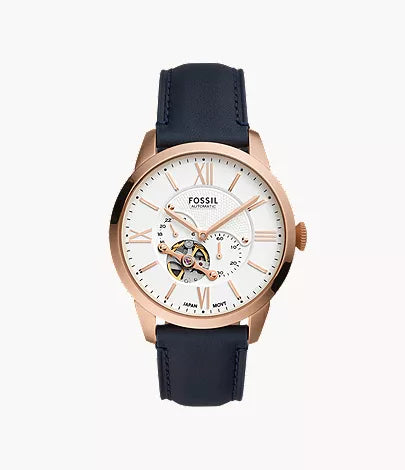 Townsman 44mm Automatic Brown Leather Watch K6