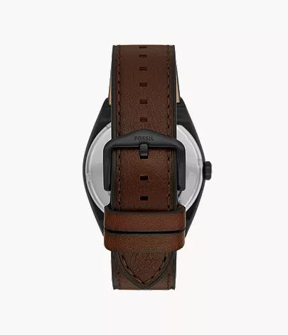 Everett 42mm Automatic Dark Brown LiteHide™ Leather Watch