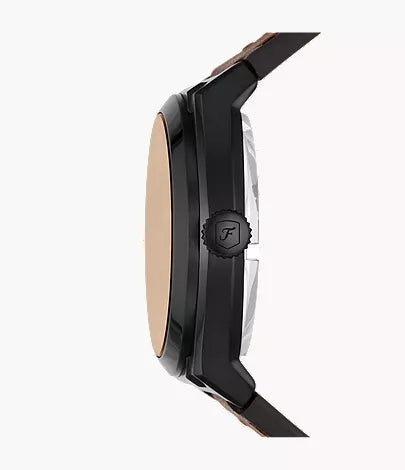 Everett 42mm Automatic Dark Brown LiteHide™ Leather Watch