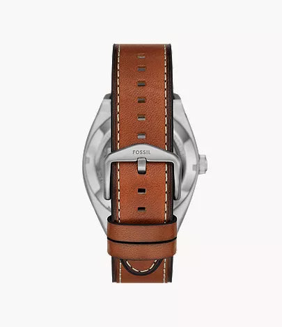 Everett 42mm Automatic Brown Leather Watch