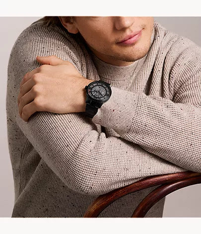 Townsman 44mm Automatic Black Stainless Steel Watch