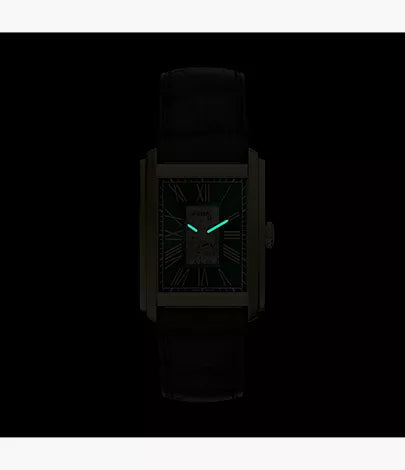 Carraway 30mm Automatic Brown Croco Leather Watch