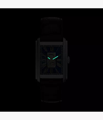 Carraway 30mm Automatic Brown Croco Leather Watch