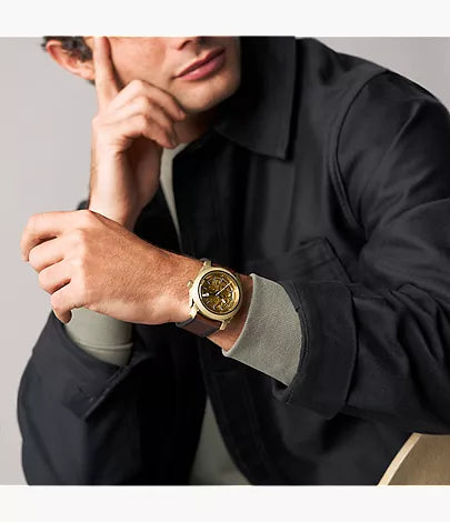 Machine 45mm Automatic Brown Leather Watch