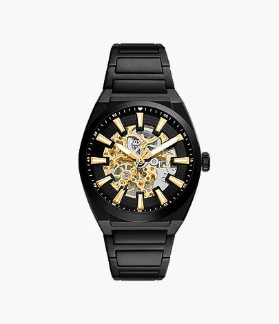 Everett 42mm Automatic Black Stainless Steel Watch