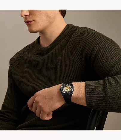 Everett 42mm Automatic Black Stainless Steel Watch