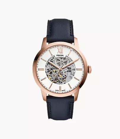 Townsman 44mm Automatic Dark Brown Leather Watch S9