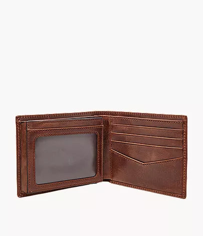 Ryan Leather RFID Flip ID Bifold Wallet