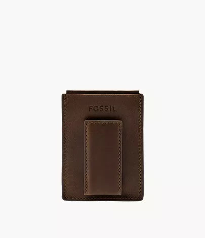 Derrick Leather RFID Magnetic Card Case Wallet