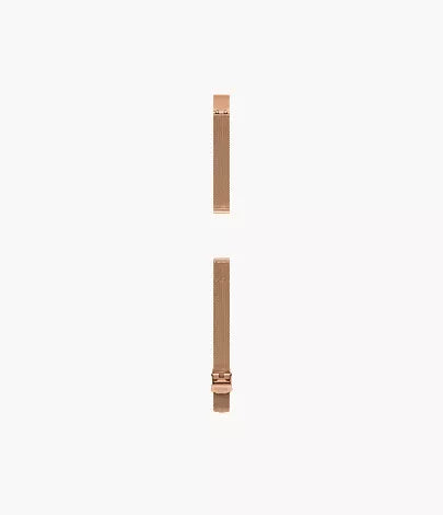12mm Rose Gold-Tone Stainless Steel Mesh Bracelet