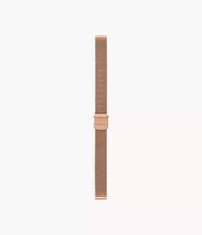 12mm Rose Gold-Tone Stainless Steel Mesh Bracelet