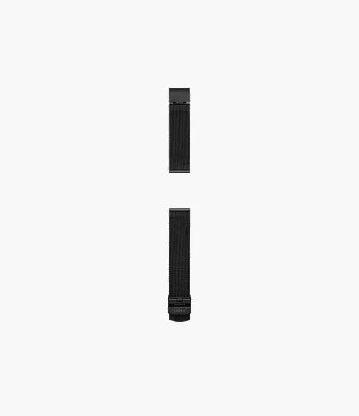 18mm Black Stainless Steel Mesh Bracelet