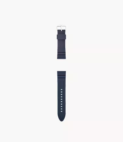 22mm Dark Blue Silicone Watch Strap