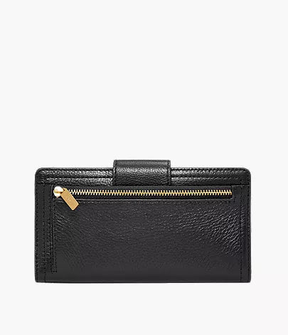 Logan Leather RFID Tab Clutch Wallet