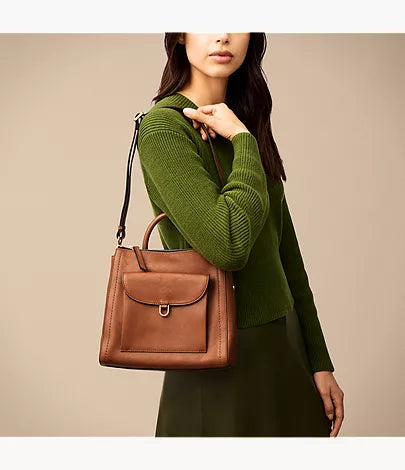 Parker Leather Small Backpack